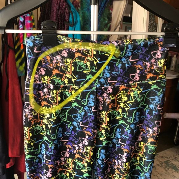 Grateful Dead Velvet Bell Bottoms - Skeleton - Picture 11 of 11